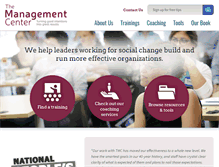 Tablet Screenshot of managementcenter.org